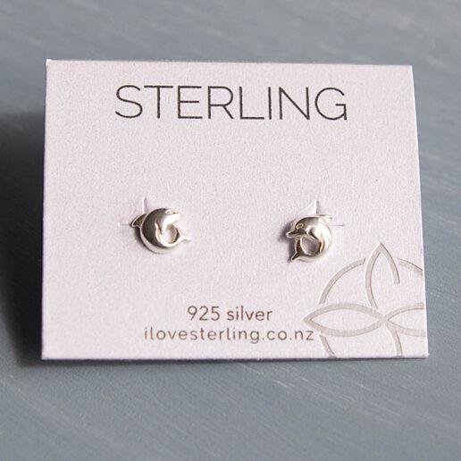 Earrings - Dolphin Circling Studs