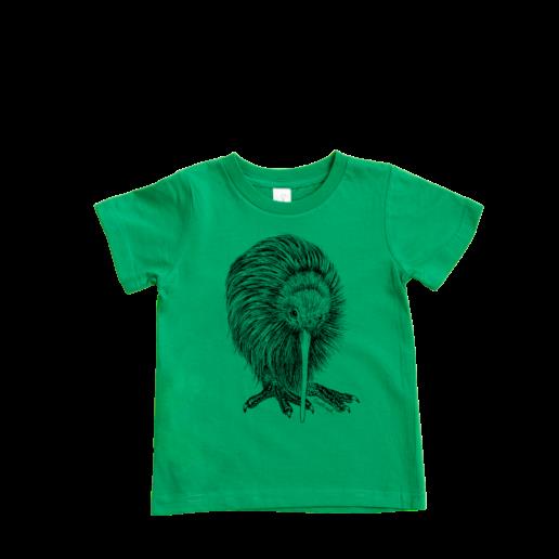 Kids Kiwi T - Shirt -Green - Size 6